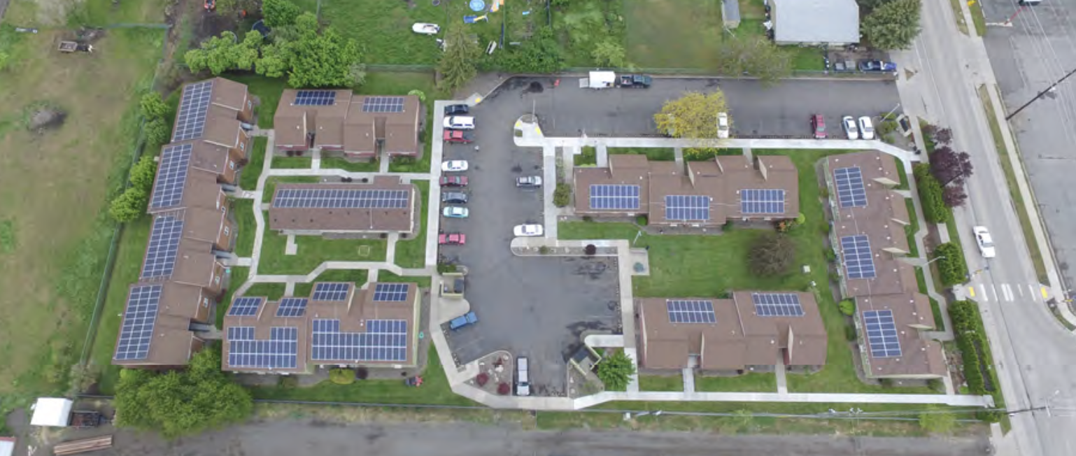 Ryan Sheehy formed Fleet Development to help solve the issue of renewable energy access for underprivileged Americans. Shown here is there affordable housing solar pilot project.